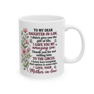 Daughter-in-Law Floral Love Letter Mug